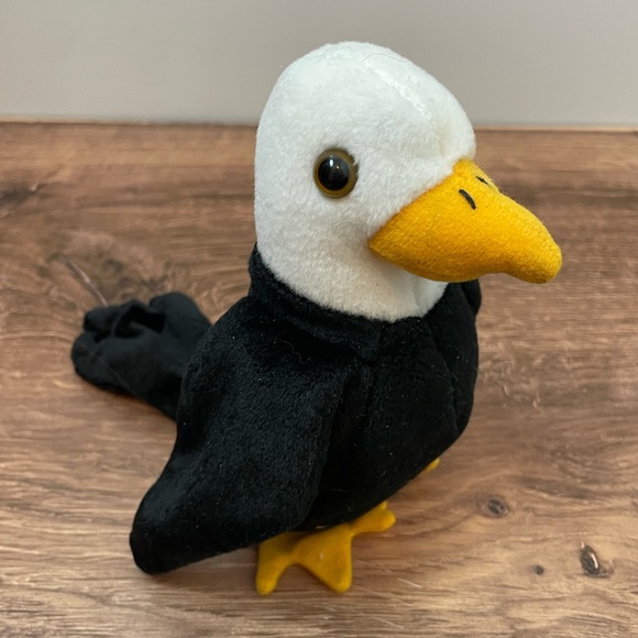 3 FOR $25: Authentic TY Beanie Babies Baldy the Eagle, 1996. NWT. - Picture 3 of 4